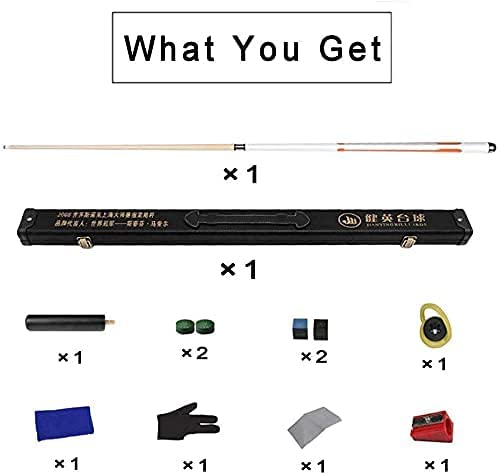 Taco de billar Pool Cue 58 pulgadas con punta 13 mm miniatura 2