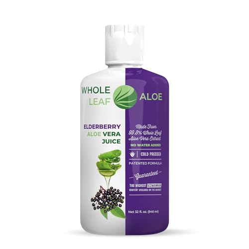 Whole Leaf Aloe Vera Juice with Organic Elderberry Extract –