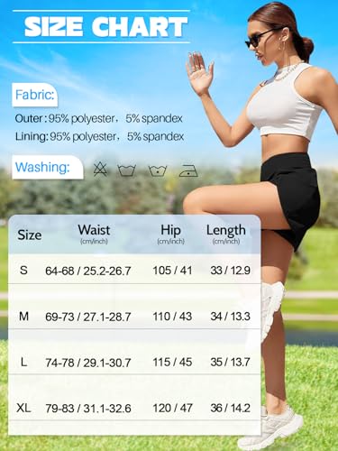 Kefiyis Running Shorts Womens High Waisted 2 in 1 Sports Shorts with Zipper Pocket Quick Dry Workout Athletic Shorts - Image 6