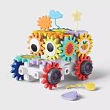 Gigglescape Gear Building Set – 134 Pieces – Colorful Interlocking Gears & Components – STEM Construction Toy for Kids – Creative Building Kit – Ages 3+