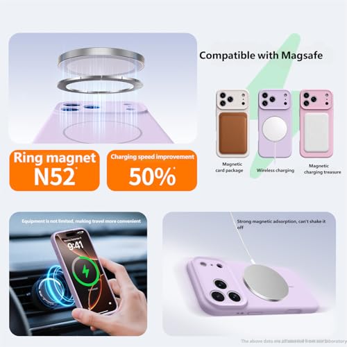 Coque silicone iPhone 17 élégante magnétique solide verte