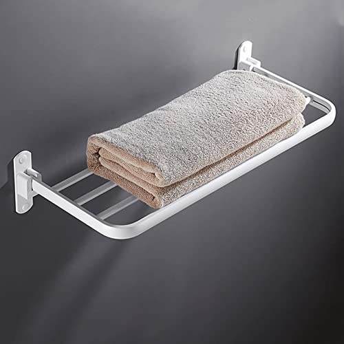 Porte-serviette de bain perforé pliable pour optimiser les petites douches - 7