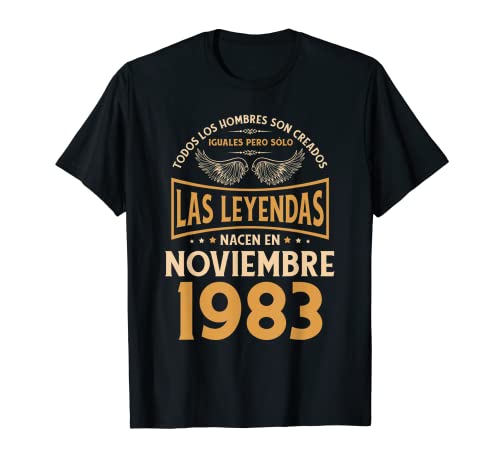 Regalos de cumpleaños para hombre The Legends Noviembre 1983 Camiseta