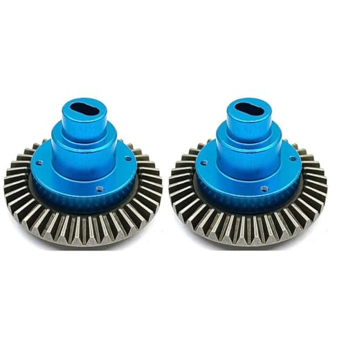 2pcs Harden Steel 38T Main Gear for Redcat Everest 10 Super Gear Transmission Redcat Everest Gen7 Pro/Sport,Redcat Shockwave,Danchee Ridgerock Upgrades Parts Blue