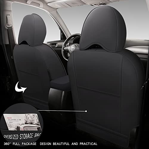 Isen-Coverauto Full Coverage Faux Leather Custom Car Seat Covers Full Set Fit For 2015-2021 Subaru Outback (Subaru Outback 2010-2014, Black) #TOP1