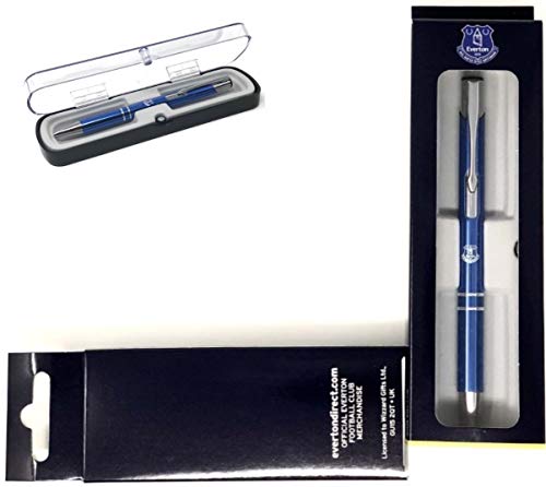 Everton FC Crest Executive Pen (One Size) (Blue/Silver)
