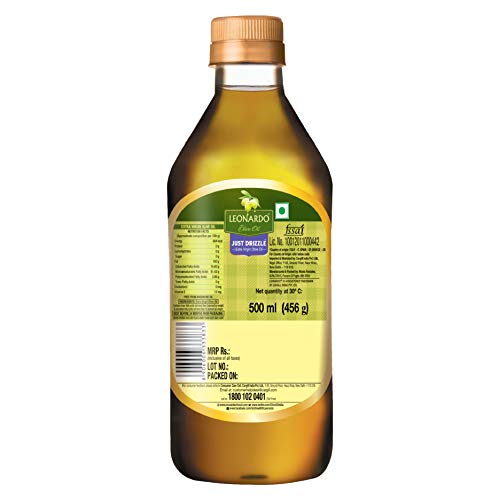 Image of Leonardo Extra Virgin Olive Oil, 500 ml Bottle | Premium Cold Pressed | From Italy | Made With 150+ Years of Expertise | Cholesterol & Trans Fat-Free, Rich In Antioxidants | High MUFA | Perfect For Salads, Breads, Pizza, Pasta & Grilling.