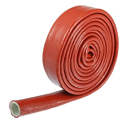 Manchon de feu blindé 3/4" ID x 10FT X AUTOHAUX gaine de protection thermique rouge voiture