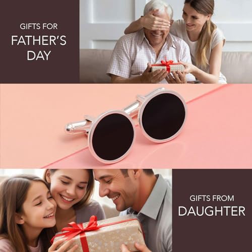 LeCalla 925 Sterling Silver Groomsmen Cufflinks Set | Classic & Antique Designs Men's Cuff-links Jewelry Set | Cuff-Links for Wedding, Party, Anniversary, Business & Special Occasion Gifts2