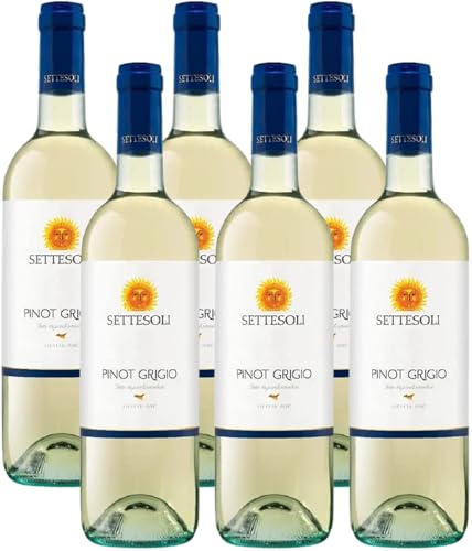 Settesoli Pinot Grigio Terre Siciliane IGT Weißwein, 6x 0.75l