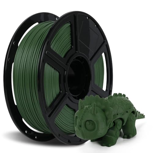 Image of FLASHFORGE Carbon Fiber PETG Filament 1.75mm, Carbon Fiber PETG 3D Printer Filament, 1KG Spool Dimensional Accuracy + /- 0.02mm, Lightweight & Heat-Resistant & Moisture Free (Grass Green)