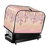 Rosafarbener Toaster-Deckel mit Ballonmuster, zum Aufhängen, geeignet für Restaurants und Esstischdekoration.