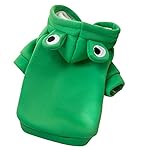 Hoodies Funny Costume for Cat and Puppy Cute Frog Cosplay Clothes for Pets Soft Knitwear (Green Frog, S Pet Weight:3.3~5.5Lbs) - Image 4