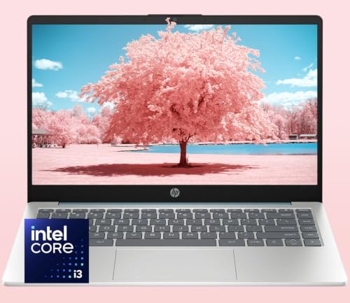 Image of Customized HP 14 inch Laptop • Intel Core i3 CPU • HD Screen • 32GB RAM • 512GB SSD • Windows 11 Home • HDMI Port • HP Superspeed USB C • FHD Webcam