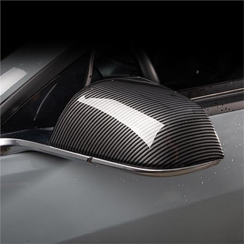 Couvercle de rétroviseur latéral Tesla Model 3 style carbone finition luxe