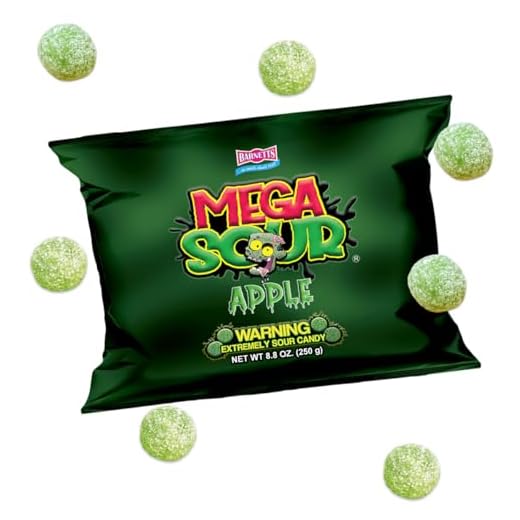Mega Sour Apple Bombs (Extrèmement acide) 250 g (1/4 kilo)