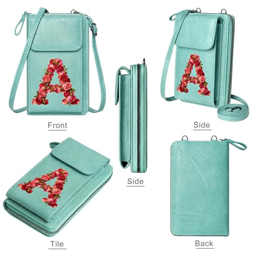 Image of KUKOO Small Crossbody Bags for Women PU Leather Cell Phone Purse Wallet with Credit Card Slots