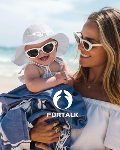 Image of FURTALK Baby Sun Hat Toddler Beach Hats with UPF 50+ Sun Protection Wide Brim Girls Bucket Hat