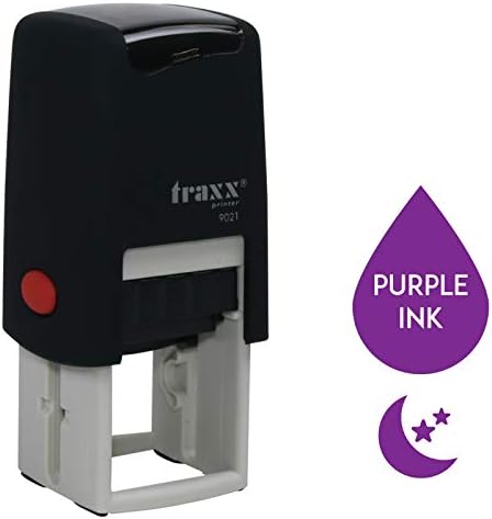 Traxx 9021 Loyalty Card Self Inking Rubber Stamp Business Cafe Coffee Shop *A Black Coffee Bean Design*