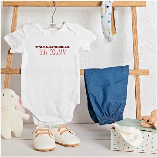 Brisco Brands Big Cousin Funny Baby Announcement Baby Romper Boys or Girls3