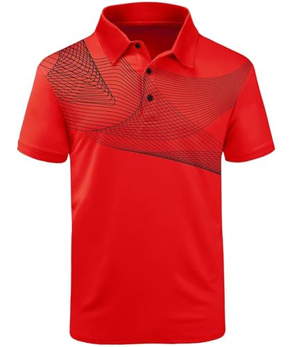 ZITY Red Black Golf Polo Image