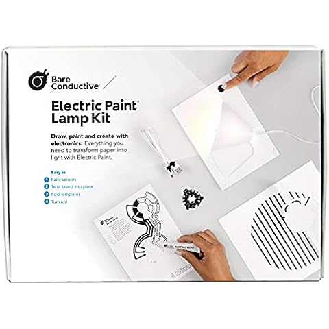 Bare Conductive Electric Paint Lamp Kit - STEM Toy To Turn Paper Into A Touch Lamp With Electric Paint Cover