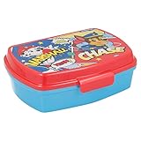 2657; Sandwichera rectangular multicolor Patrulla canina; Paw patrol; producto de plástico, Libre BPA; Dimensiones interiores 16,5x11,5x5,5 cm
