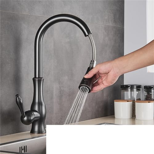 Robinet de douche noir mitigeur de bain avec pommeau effet pluie 8 pouces