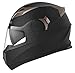 Produktbild Motorradhelm Integralhelm Rollerhelm Fullface Helm - YEMA YM-829 Sturzhelm ECE mit Doppelvisier Sonnenblende für Damen Herren Erwachsene-Schwarz Matt-L