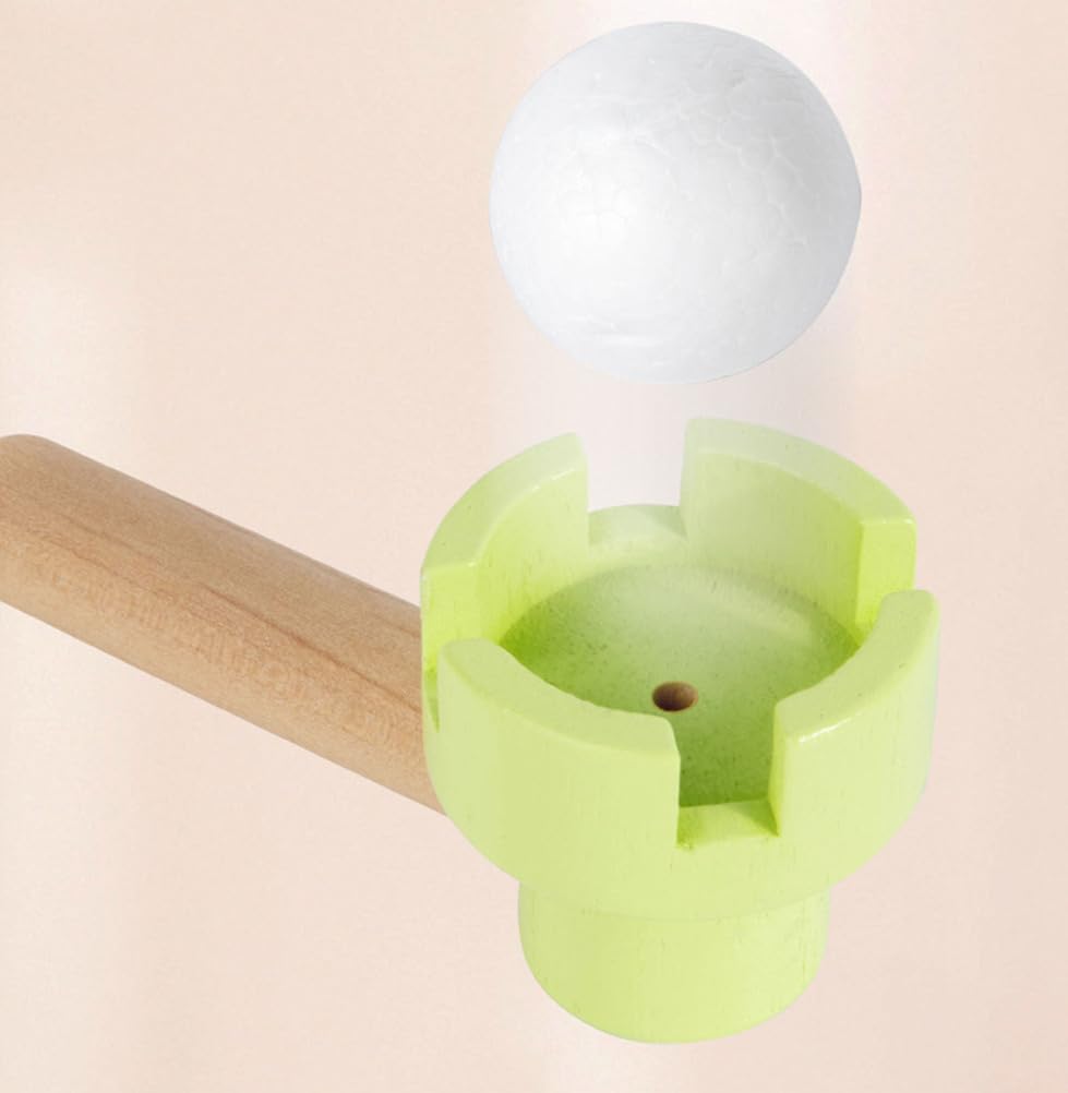 Gioco della Pallina Galleggiante in Legno, Giocattolo Classico a Soffio | Giocattolo per l'allenamento della concentrazione, giocattolo educativo scientifico, giocattolo di attività