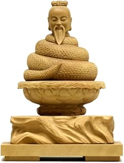 木彫り神像/仏像 小仏【宇賀神（うがじん、うかのかみ）】 柘植 木地