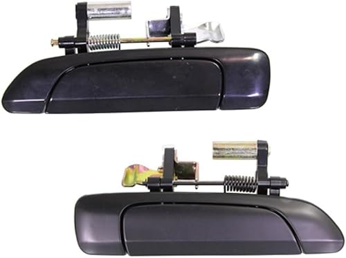 Miniatura 1 de KarParts360 Manija de puerta para Honda Civic 2001 02 03 04 2005 lado del conductor y del pasajero  Par  Trasera  Exterior  Negro liso  Todos los