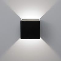 Vista 1 de Aipsun Lámpara de pared cuadrada mate de 10 W LED COB moderna arriba y abajo, para interiores, montaje en pared, camino, escalera, dormitorio