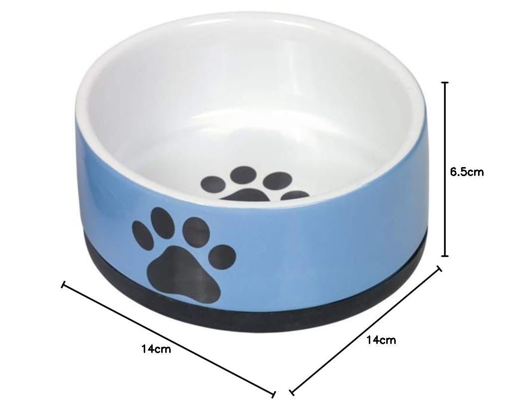 Nobby Ceramiczna miska Paw, niebieska Ø 14 x 6,5 cm, 0,4 l, 1 sztuka