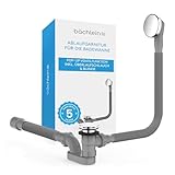 Bächlein Ablaufgarnitur Pop Up für die Badewanne, Pop Up Funktion inkl...