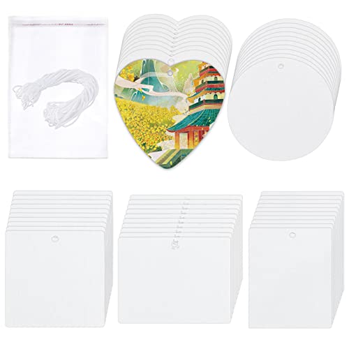 MAIKESUB 100Pcs Sublimation Air Freshener Sheets