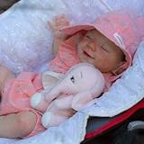 Handgefertigte Wiedergeburt Puppe, Reborn Baby Puppen Full Silikon Vinyl, das Sieht echt schlafendes Baby, 18 Zoll / 46 cm Reborn Baby,Girl