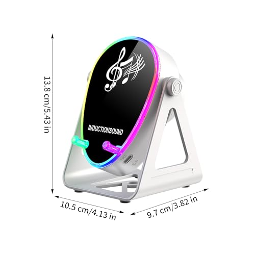 Enceinte induction stéréo rotative anti-panne de batterie avec lampe