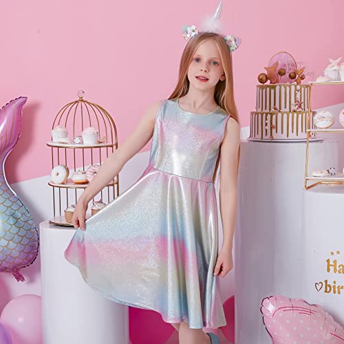 VIKITA Vestito Bambina Elegante Compleanno Casuale...