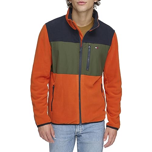 Chaqueta Tommy Hilfiger de forro polar con cremallera para hombre en color azul
