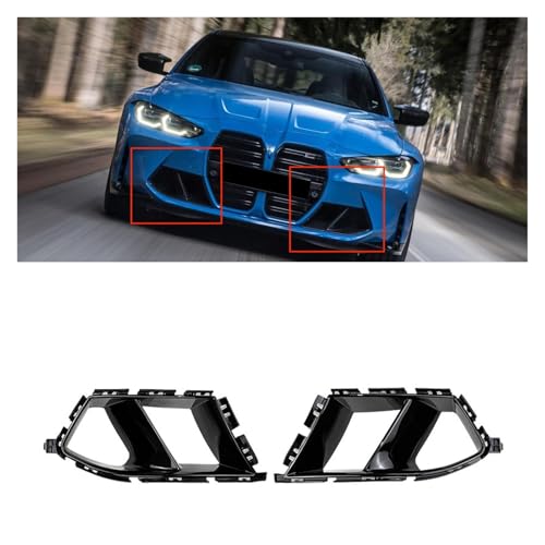 �ԗp�t�����g�o���p�[�G�A�x���g�J�o�[ 2�� �ƌ݊��������� BMW G80 M3 G82 G83 M4 2021-2024 �Ή� �G�A�_�N�g�f�R���[�V���� �O�����g���� �t�H�O���C�g�J�o�[ 2023(Glossy Black)