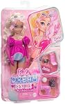 Barbie Dream Besties Playset, Barbie “Malibu” Posable Fashion Doll with Wavy Blonde Hair, 11 Makeup & Hair-Themed Accessories