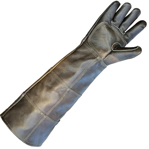 Bite Proof Leather Gloves for Cat Scratch Dogs Snake Reptile?Engthened and Thickened Animal Control Eet Grooming Training Glove