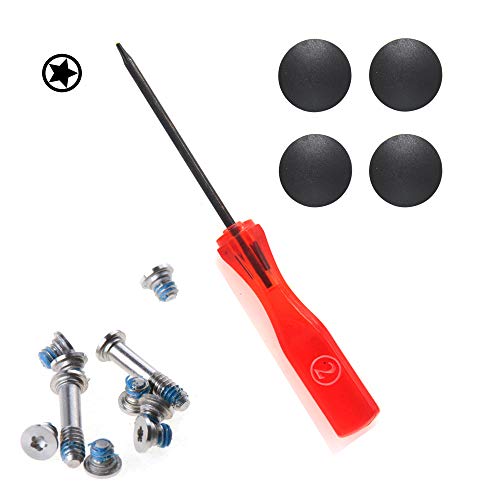 Padarsey - Juego de 4 Patas de Goma + 10 Tornillos de reparación + 1 Destornillador Pentalobe de 5 Puntos Compatible con MacBook Air A1370 A1369 A1465 A1466 de 11 Pulgadas y 13 Pulgadas (MacBook Air) Cover