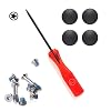 Padarsey 4 x rubberen voetjes + 10 x schroeven + 1 x 5-punts pentalobe schroevendraaierset, compatibel met MacBook Air…