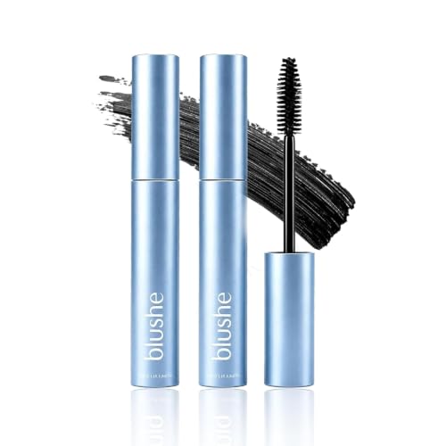 Blushe Lash Serum Mascara, Korean Fiber Lengthening Mascara, 2 Pack