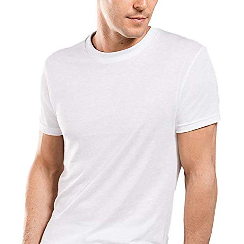 Stafford Crew Neck T-Shirt White 3-Pack 100% Cotton3