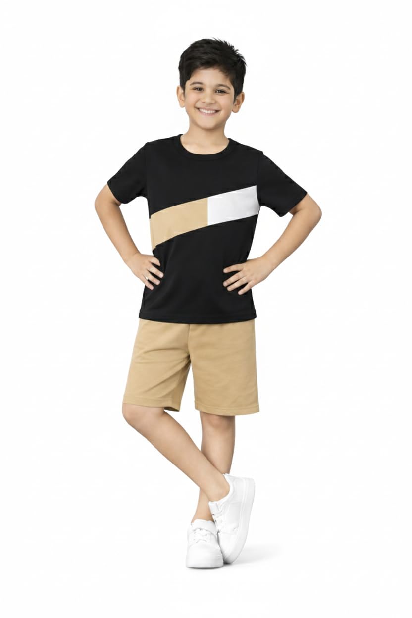 KEESOR Round Neck T-shirt with Shorts | Boys Casual T-shirt Shorts Set - Review, Price and Buying Guide