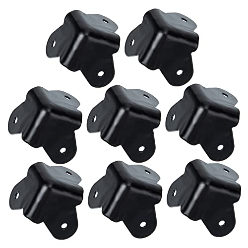 Image of Metal Speaker Corner Protectors 1.77X1.57X1.57In Practical Speaker Cabinet Corner Guards with Screws Anti-Collision Edge Protection for Furniture and DIY Stage Boxes