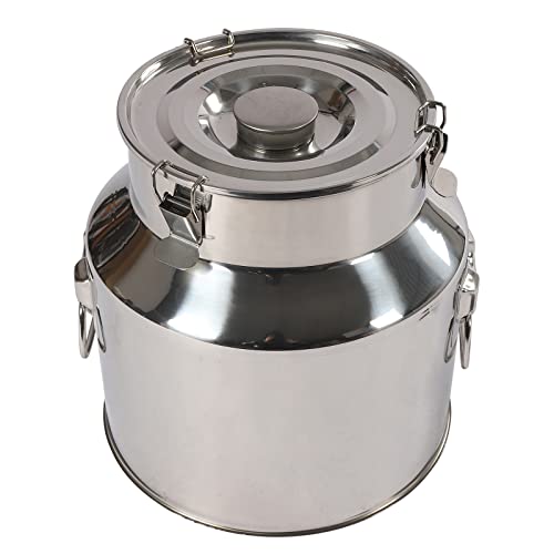 vinnyooc 22 l Milchkännchen, Edelstahl, Transportkanister für Bauernmilch, zum Aufbewahren von Wasser, Milch, Wein, Käse, Sahne, Ölen